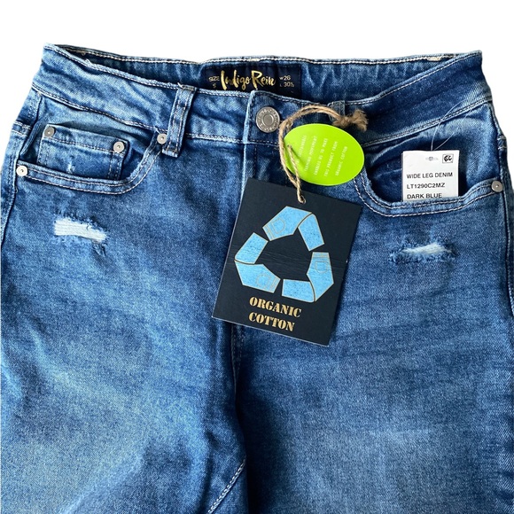 Indigo Rein Wide Leg Denim - Picture 4 of 4